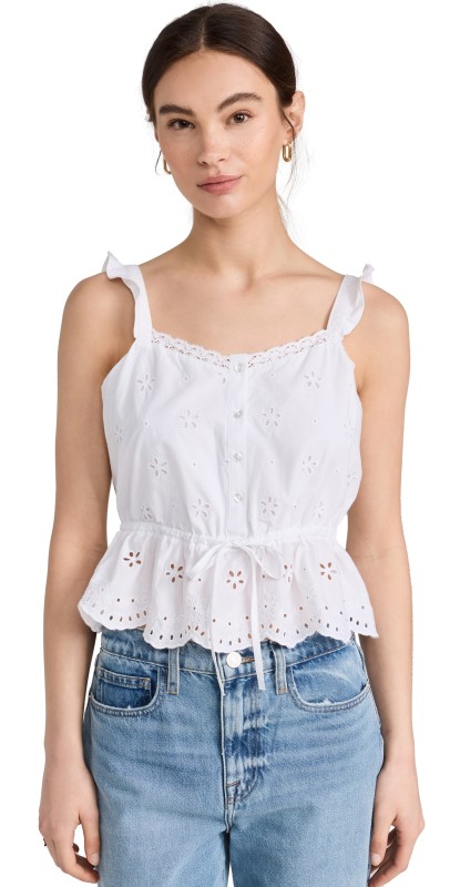 PAIGE Marsa Top White