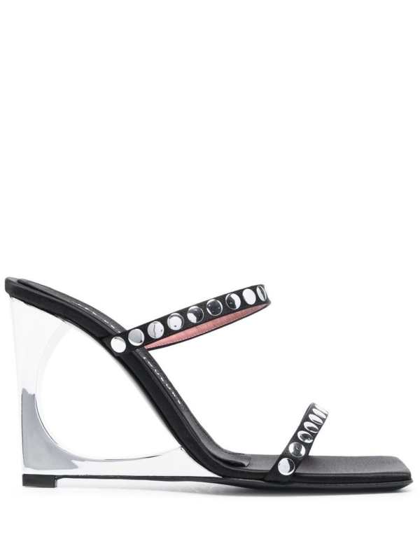 Lucas studded 105mm wedge sandals