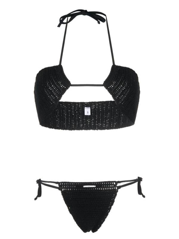 crochet-knit bikini