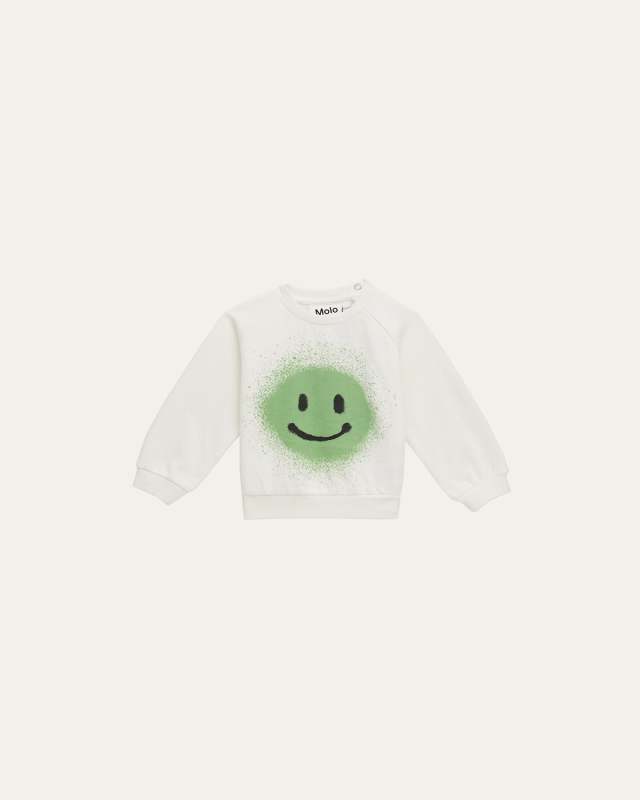 Boy's Disc Happy Face Sweatshirt, Size 6M-3