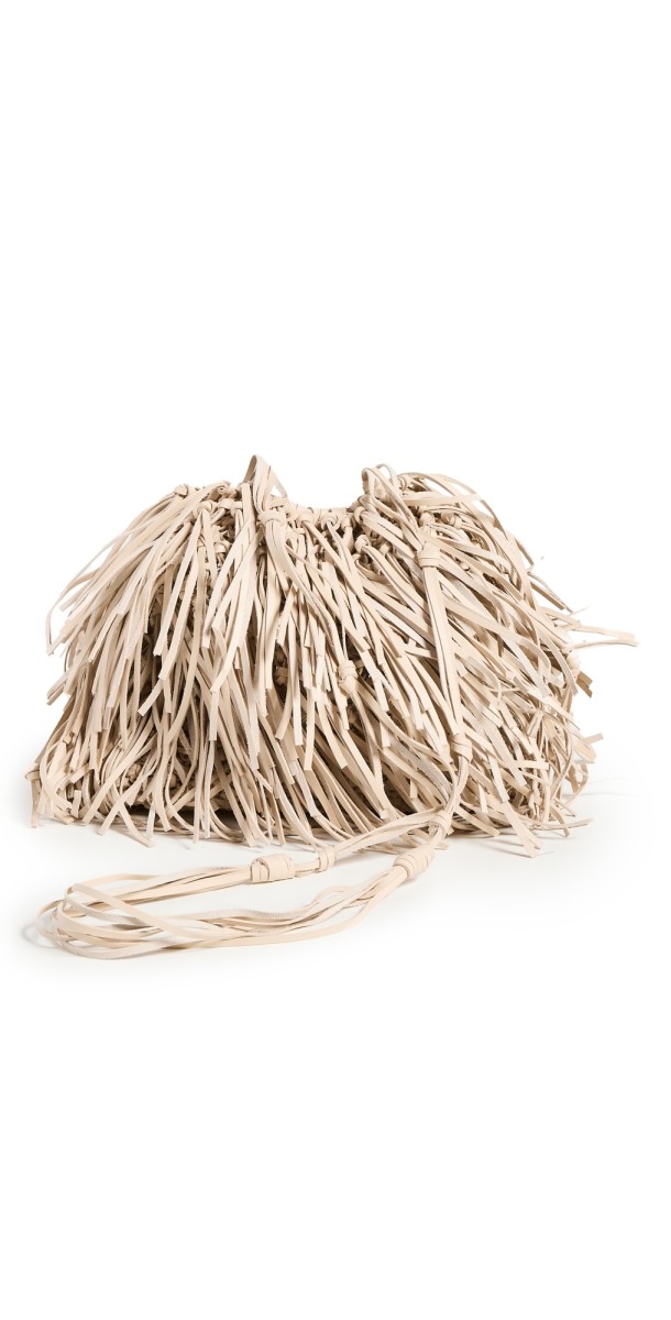 Ulla Johnson Valeria Fringe Crossbody Bag Alabaster