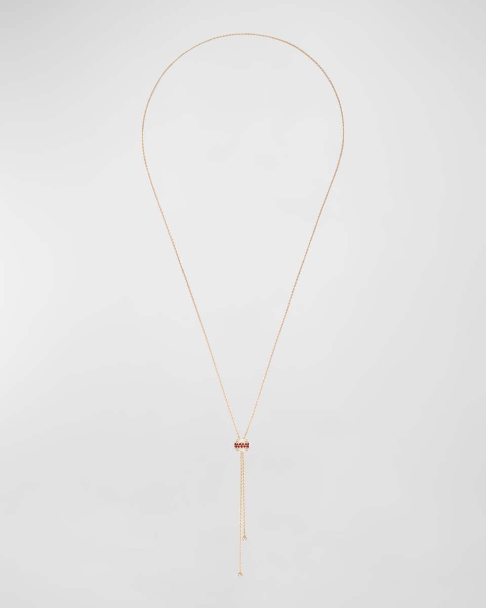 Possession 18K Rose Gold Ruby & Diamond Pendant Necklace