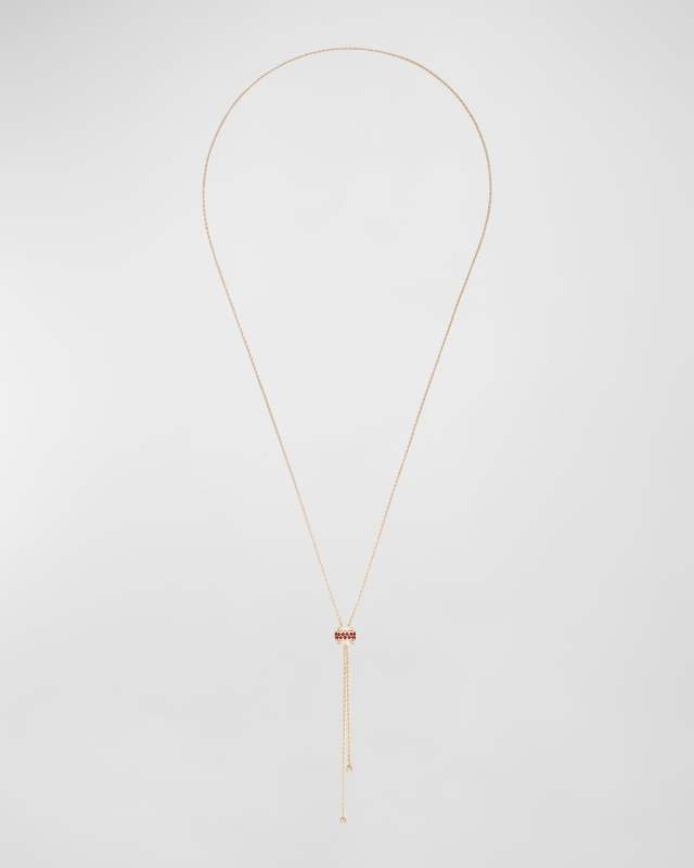 Possession 18K Rose Gold Ruby & Diamond Pendant Necklace