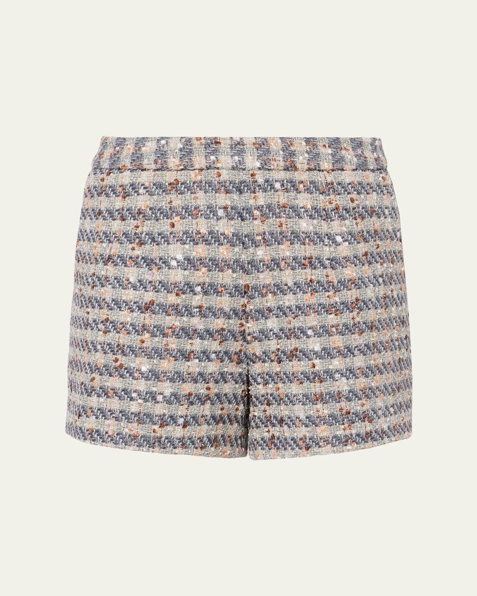 Ashton Plaid Tweed Shorts