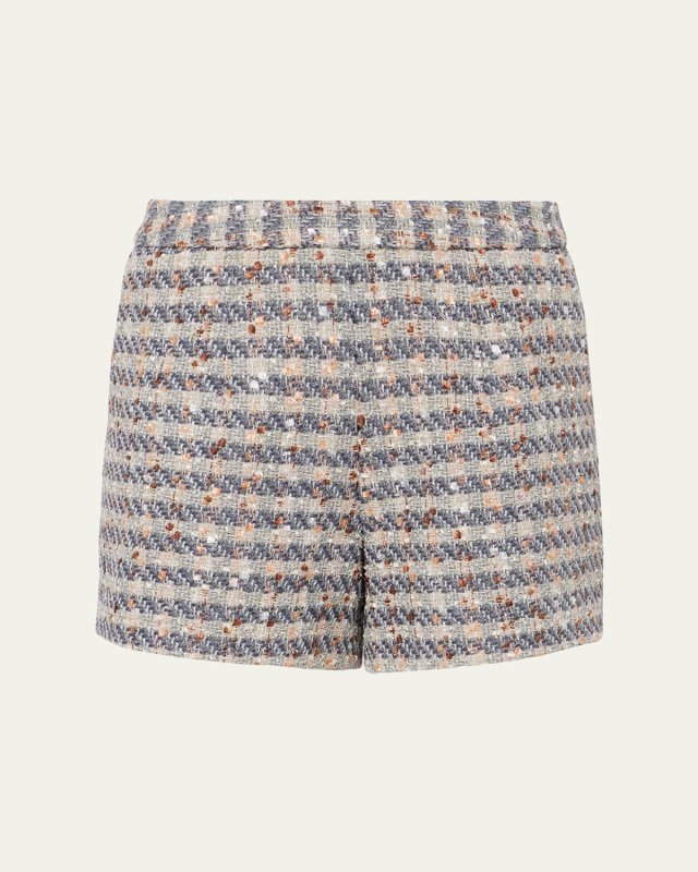 Ashton Plaid Tweed Shorts