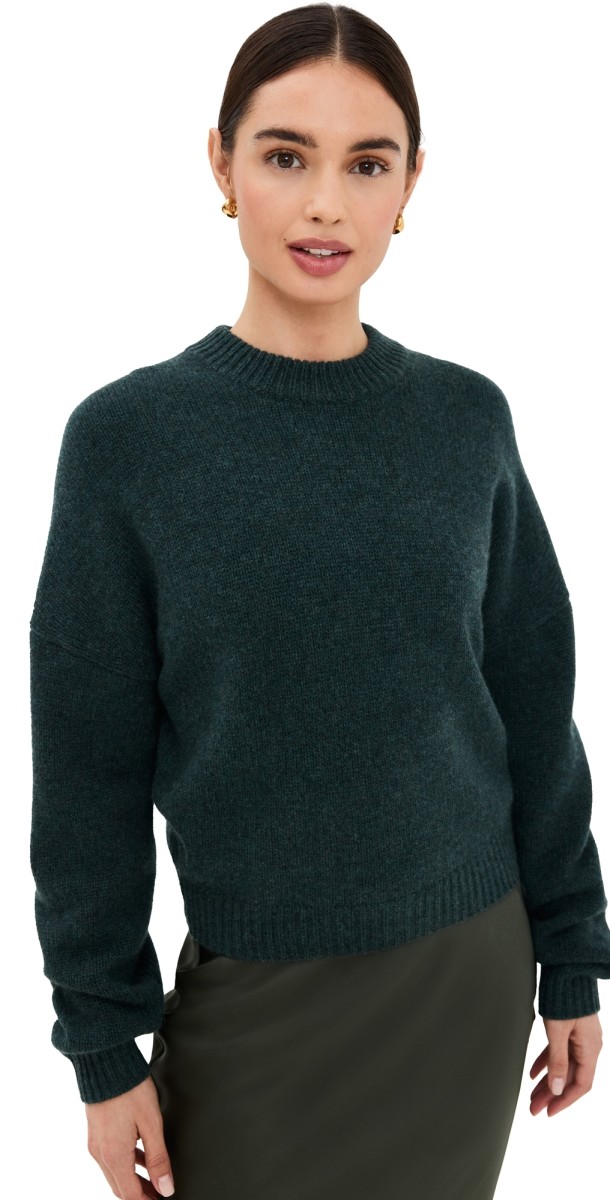 Le Kasha Cashmere Anong Mock Neck Sweater Emeraude