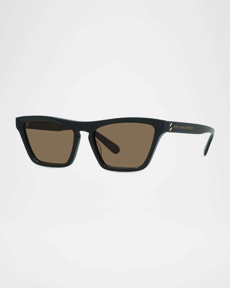 Logo Plastic Shielded Sunglasses