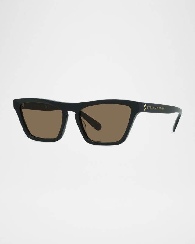 Logo Plastic Shielded Sunglasses