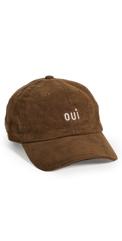 Clare V. Baseball Hat Tawny Corduroy/Cream