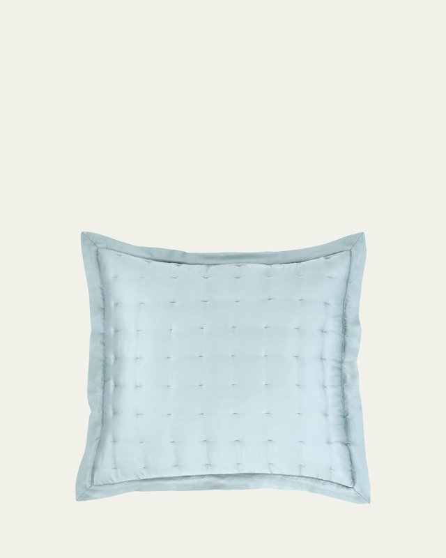 Puff Tencel Euro Sham, Robin's Egg Bl