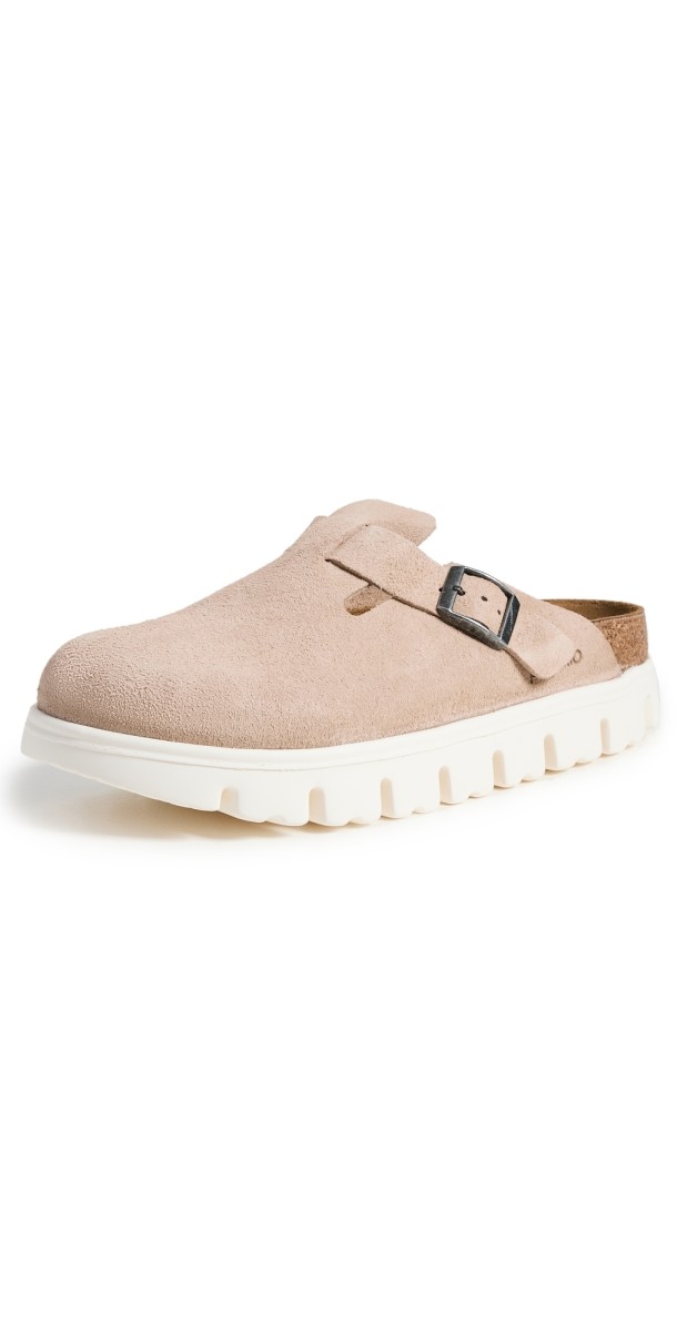 Birkenstock Boston Chunky Mules Warm Sand