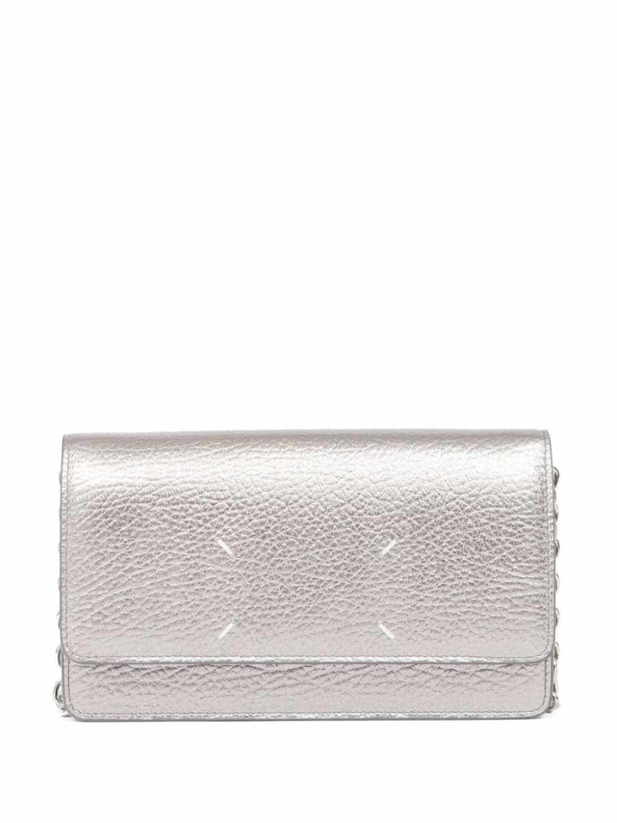 Four Stitches chain-strap wallet