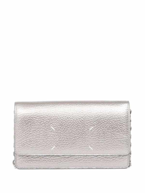 Four Stitches chain-strap wallet