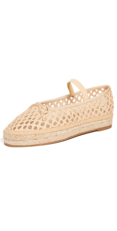 Loeffler Randall Kayla Soft Ballet Espadrilles Natural
