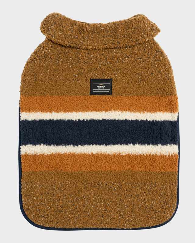 Striped Sherpa Pet Coat, Size X