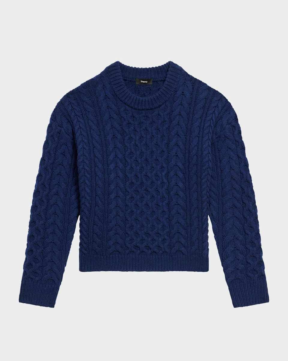 Cable-Knit Aran Wool-Cashmere Sweat