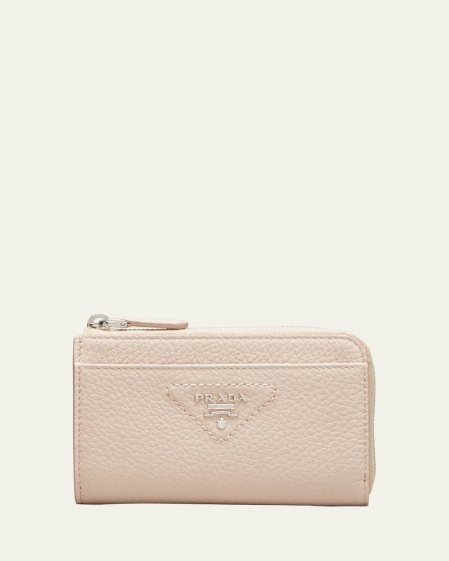 Calfskin Zip Card Case