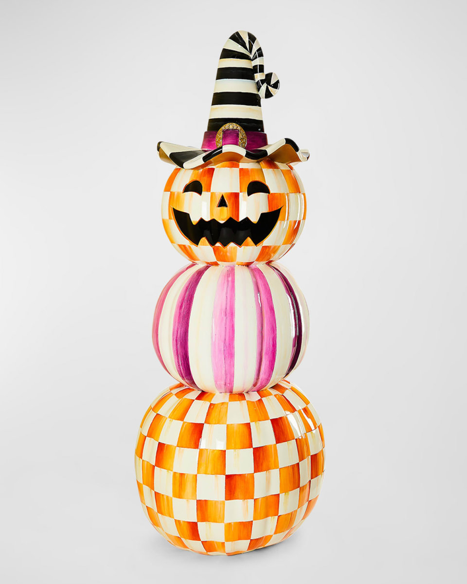 Plum and Orange Pumpkin Outdoor Trophy