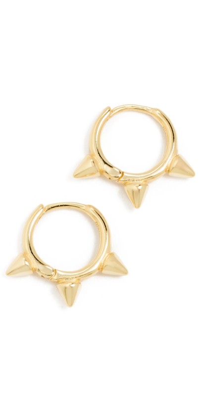 SHASHI Revolver Hoop Earrings Gold