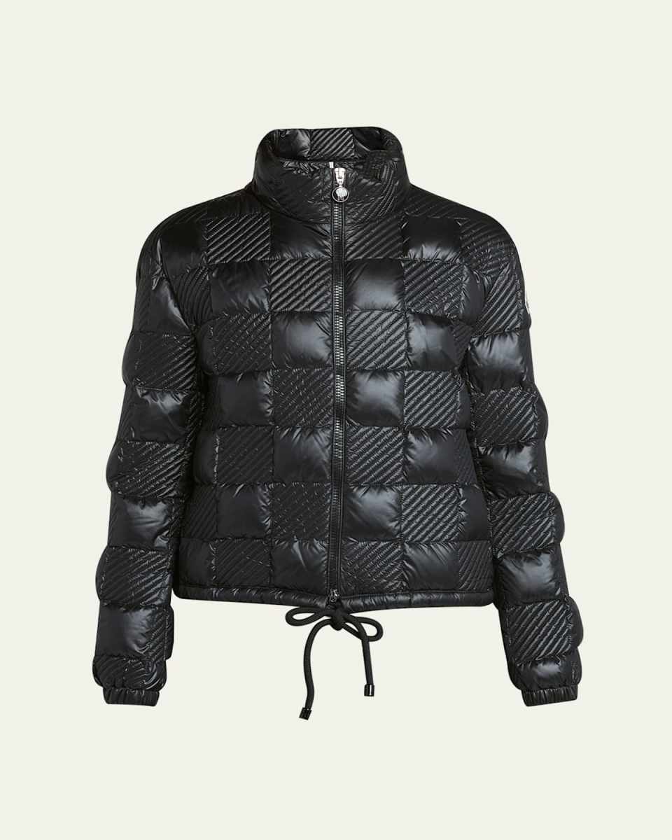 Ancy Lightweight Quilted Checkerboard Jacket
