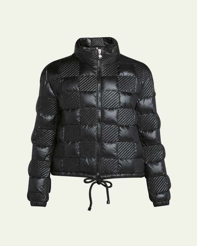Ancy Lightweight Quilted Checkerboard Jacket