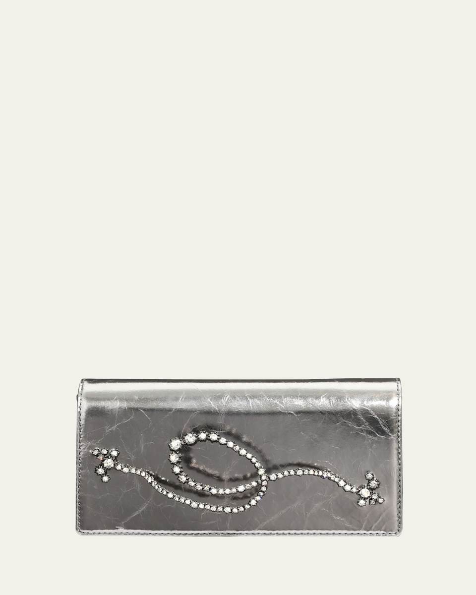 Punk Royale Cracked Metallic Clutch Bag