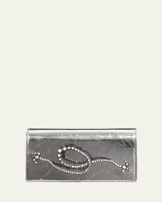Punk Royale Cracked Metallic Clutch Bag
