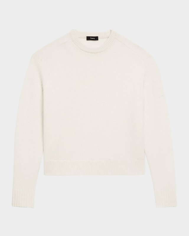 Cashmere Cropped Crewneck Sweater