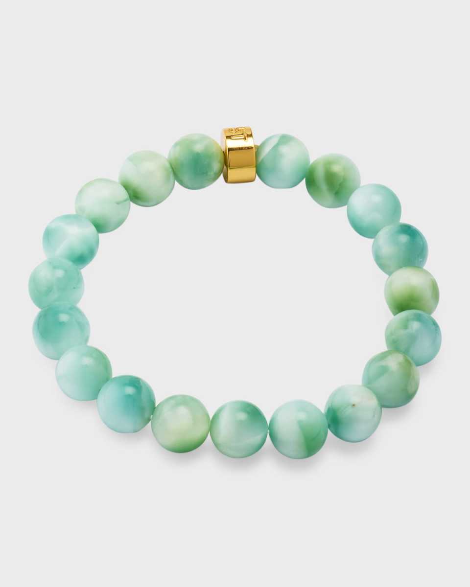 Green Moonstone Stretch Bracelet