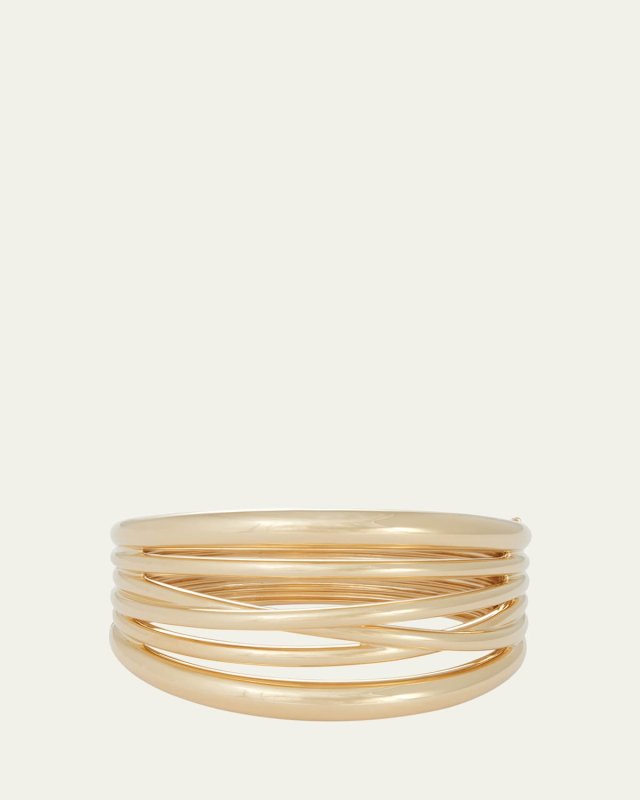 18K Yellow Gold Scribble Bracelet