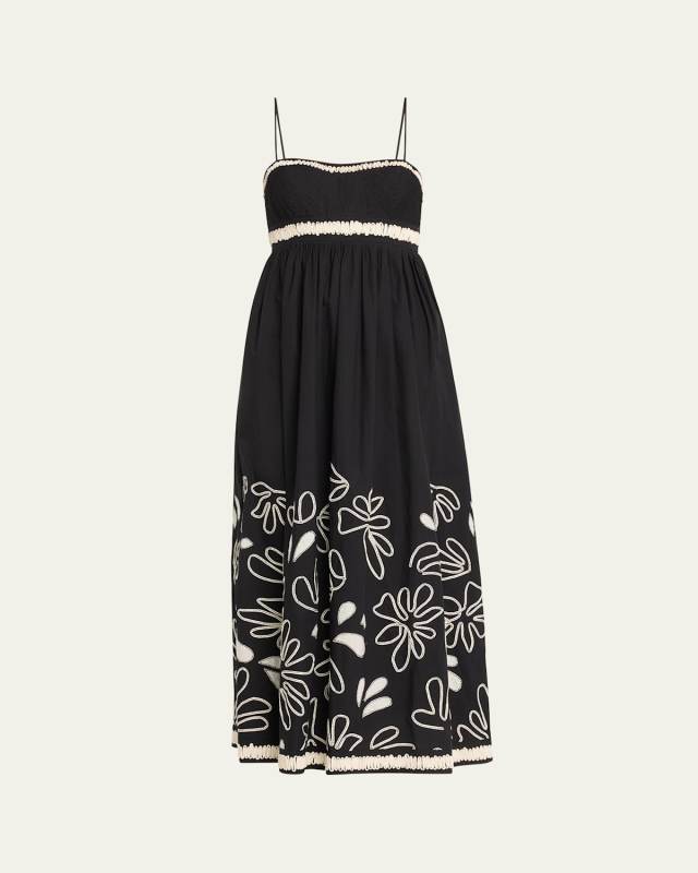 Hollis Embroidered Cotton Maxi Dress