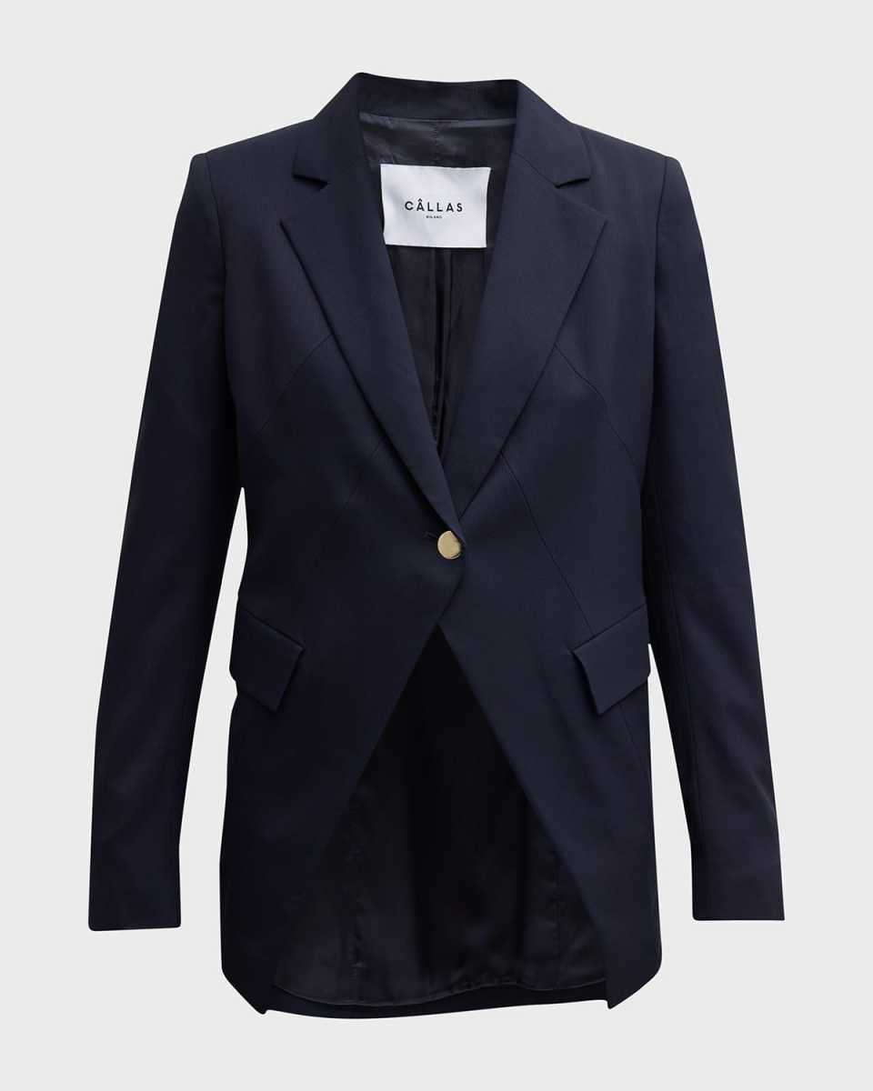 Roxy Single-Button Twill Jacket