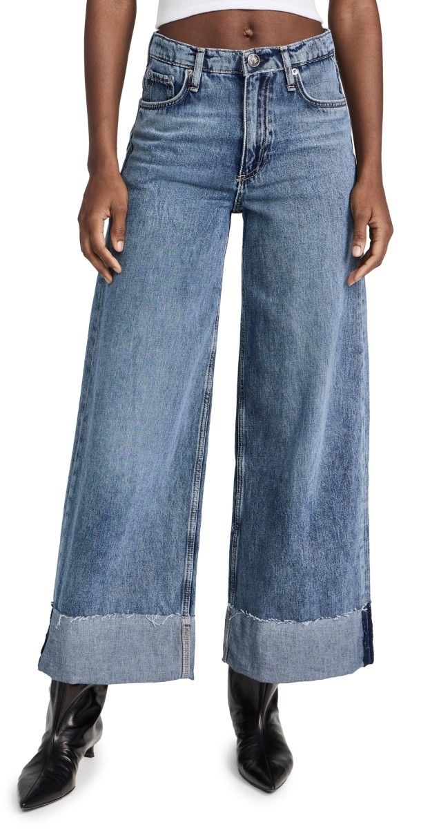 rag & bone Sofie Crop Cuff Jeans Pebbles