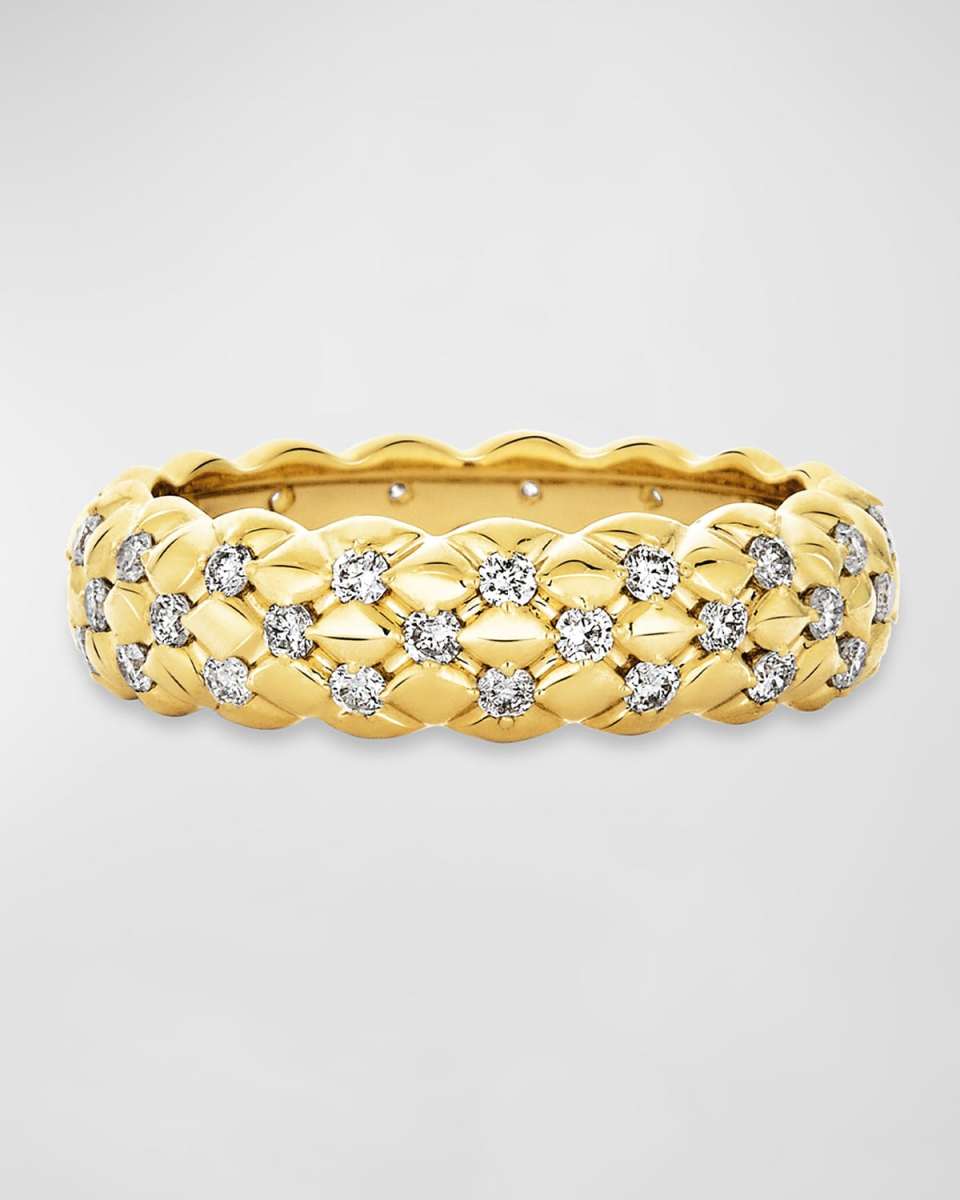 Puff Puff Quilted Diamond Cigar Band Ring
