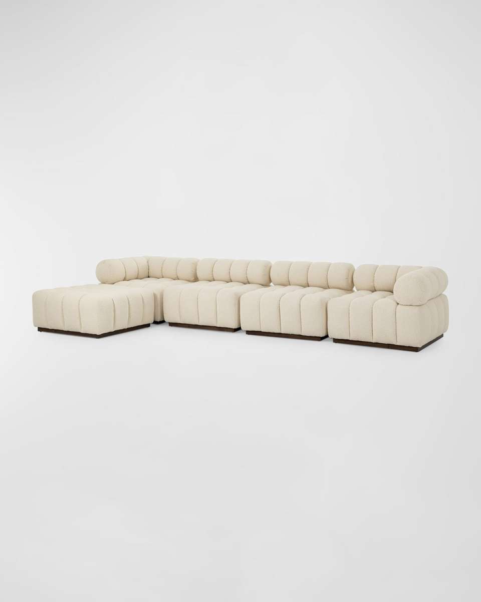 Roma 4-Piece Sectional with Ottoman
