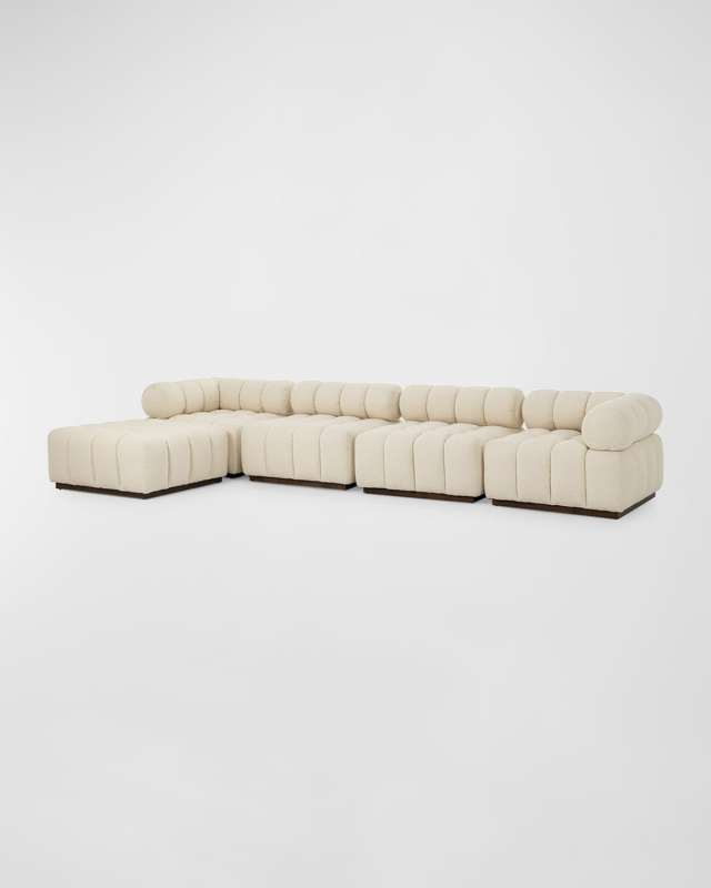 Roma 4-Piece Sectional with Ottoman