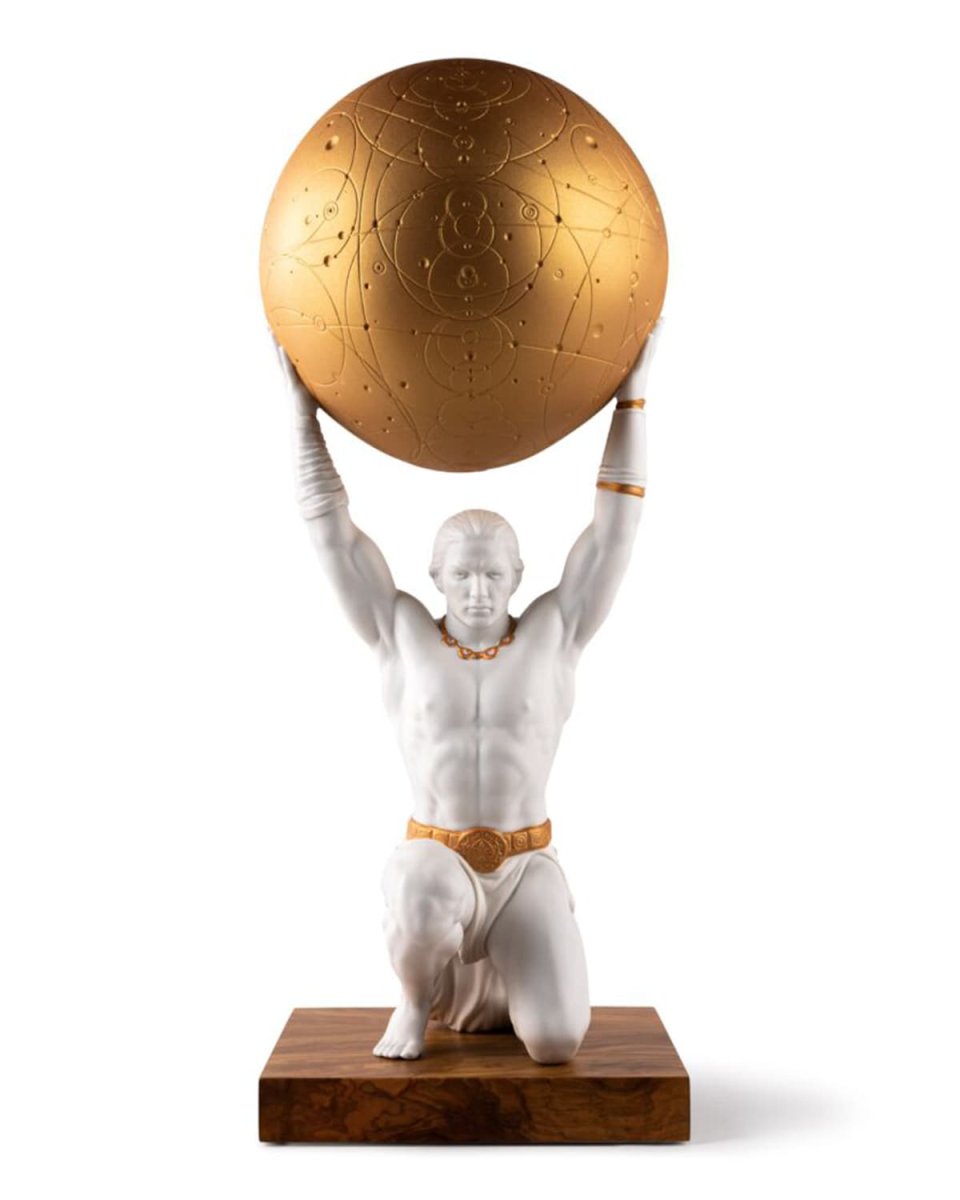 Atlas Porcelain Figurine