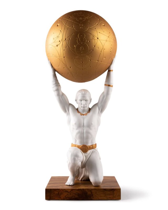 Atlas Porcelain Figurine
