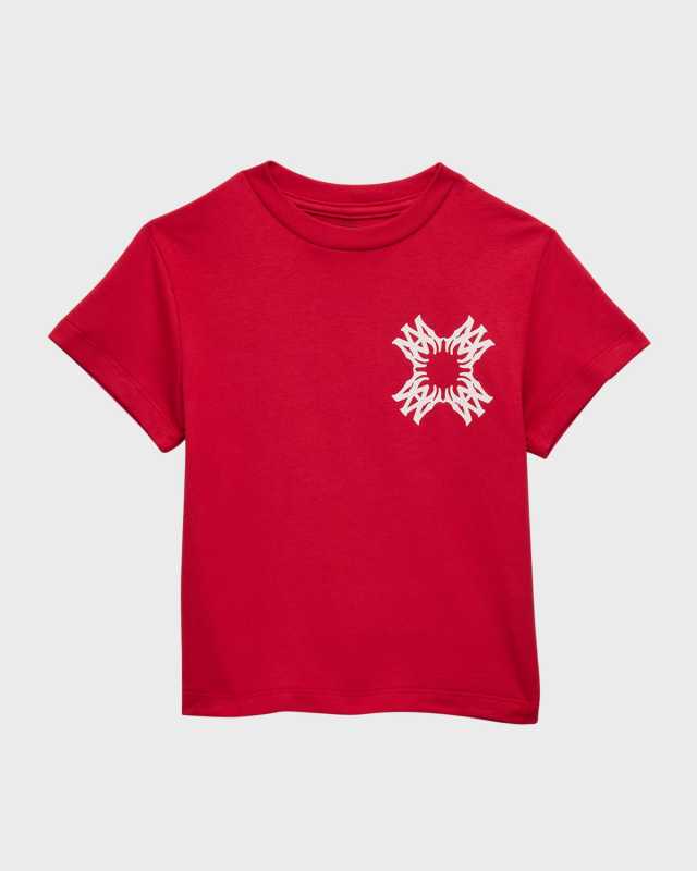 Boy's Quad Logo Emblem T-Shirt, Size 4-12