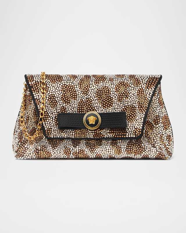 La Medusa Beaded Envelope Clutch Bag