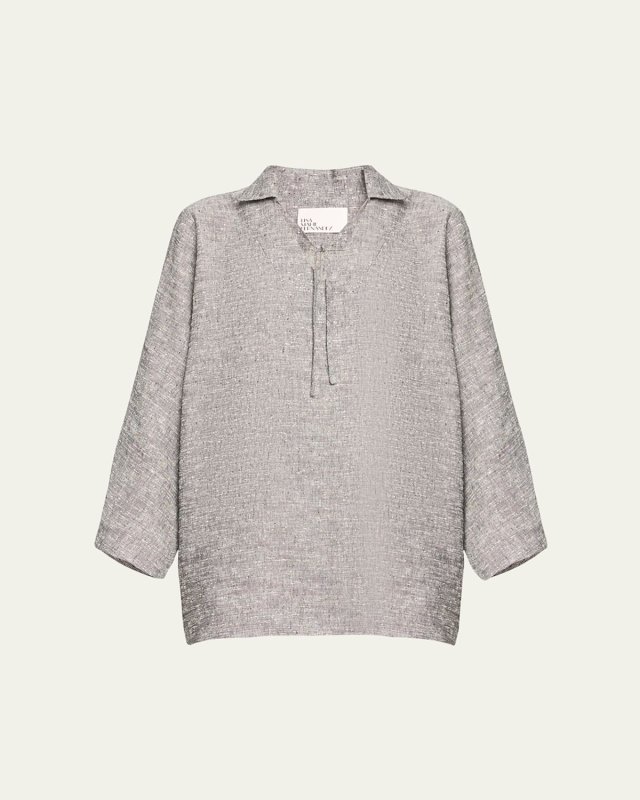 Shantung Tunic Top