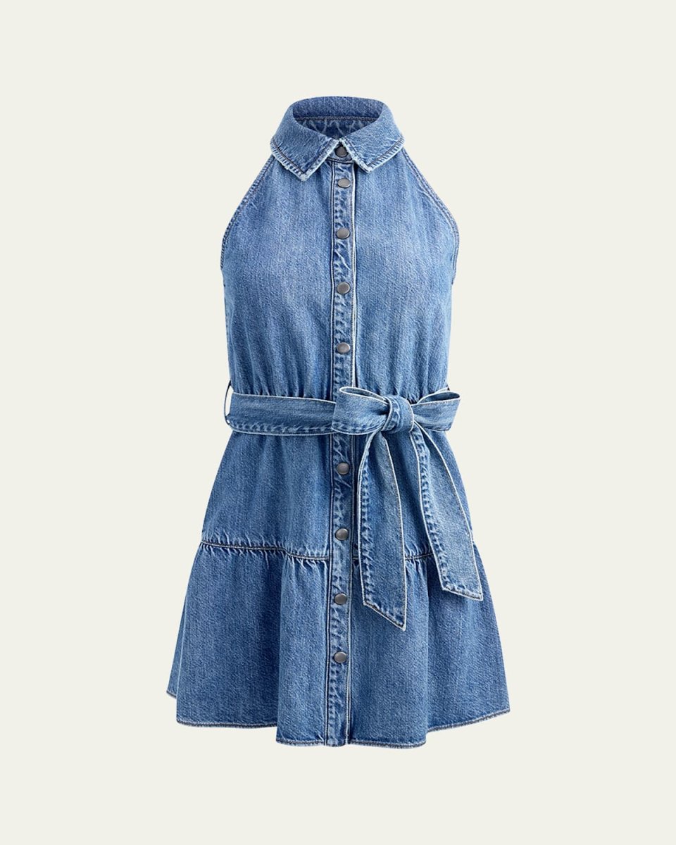 Miranda Sleeveless Denim Mini Dress