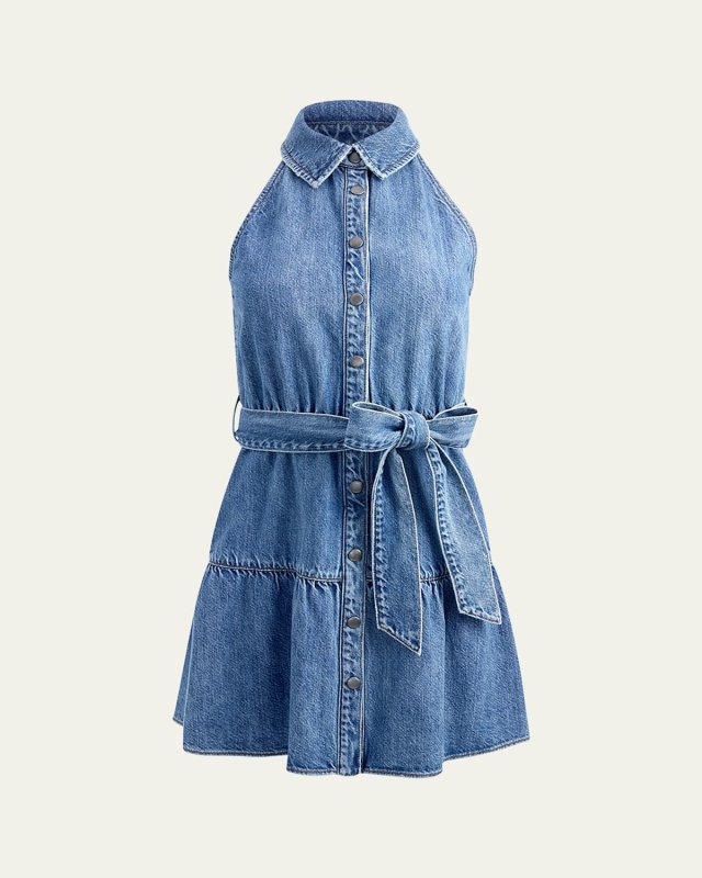 Miranda Sleeveless Denim Mini Dress