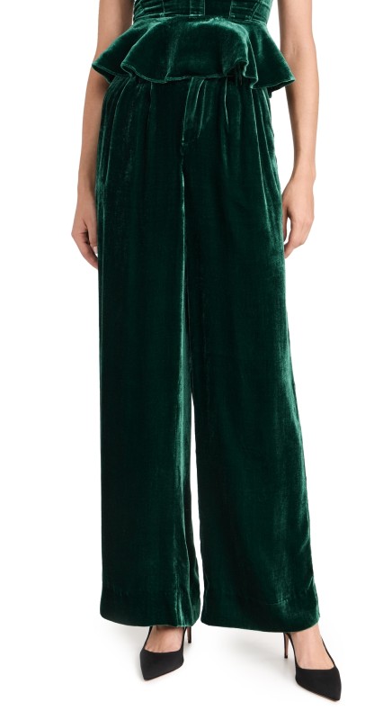 CAMI NYC Rylie Velvet Pants Deep Sea