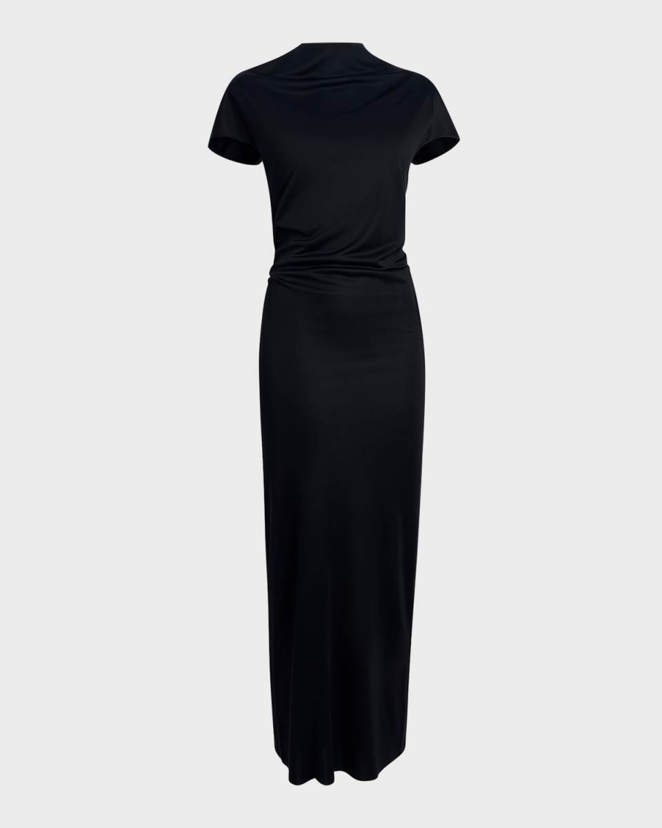 Yenza Draped Jersey Body-Con Dress