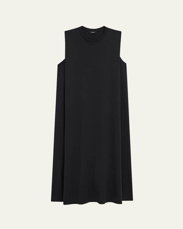Clinton Knit Sleeveless Crewneck Midi Dress