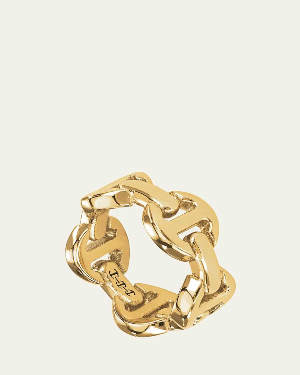 Dame Classic 18K Yellow Gold Tri-Link Ring