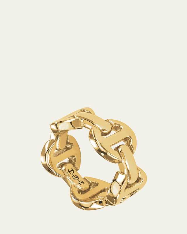 Dame Classic 18K Yellow Gold Tri-Link Ring