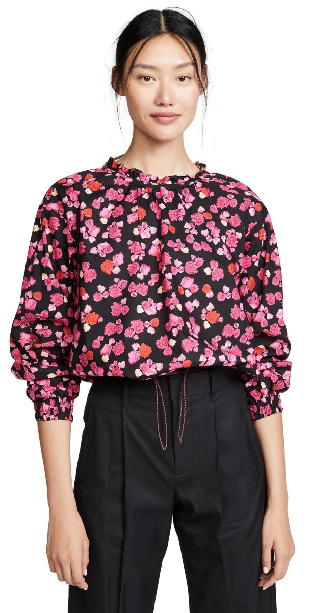 KENZO Feminine Blouse Deep Fuchsia