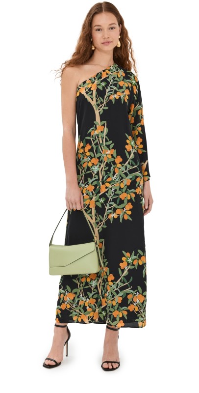 Bernadette Dress Lola Kumquat/Black